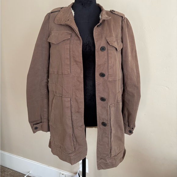 Rebecca Taylor La Vie Beige Faux Fur Jacket - Picture 1 of 4
